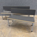 1605931-2 2 st Soffor BURÅS 1700x420 & 1100x420 mm, silver/grå