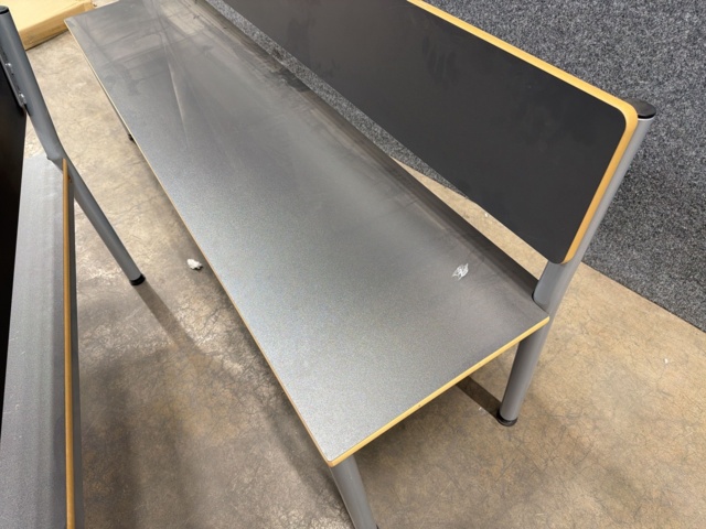1605931-4 2 st Soffor BURÅS 1700x420 & 1100x420 mm, silver/grå