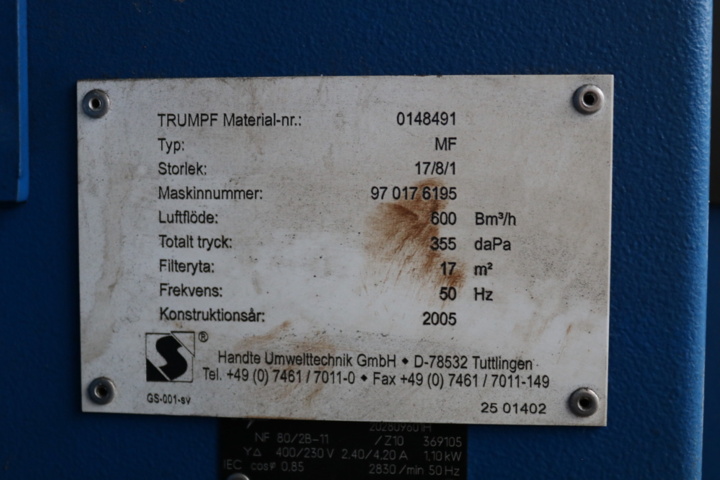 1515340-7 Stoftavskiljare Handte MF