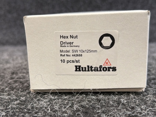 1606251-6 10 st Hylsskruvmejslar Hultafors 442655 SW 10x125mm