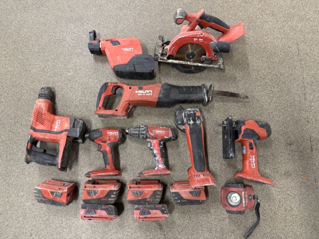 1600319-1 Maskinpaket Hilti, 7 st verktyg
