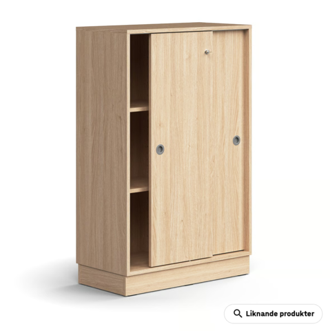 1605927-2 Skåp QBUS Låsbara skjutdörrar 1252x800x400 mm, ek