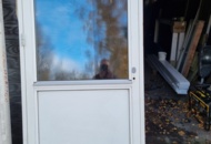 1408061 Vitmålad dörr med isolerglas
