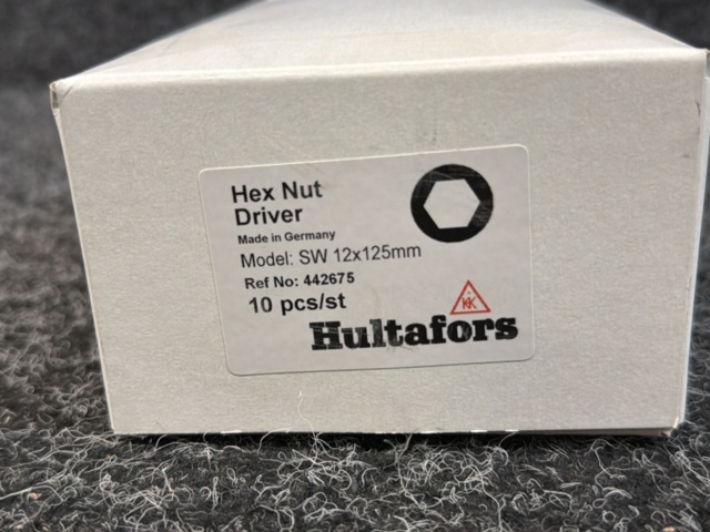 1606294-6 10 st Hylsskruvmejslar Hultafors 442675 SW 12x125mm