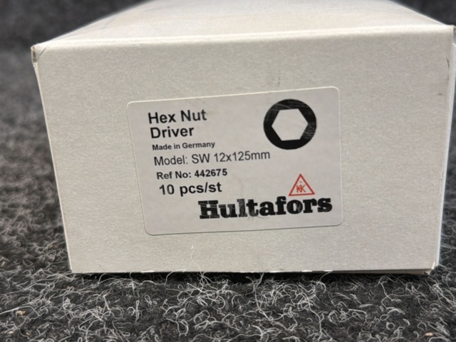 1606294-7 10 st Hylsskruvmejslar Hultafors 442675 SW 12x125mm