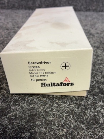 1606747-7 10 st Phillips skruvmejsel Hultafors PH 1 x 80