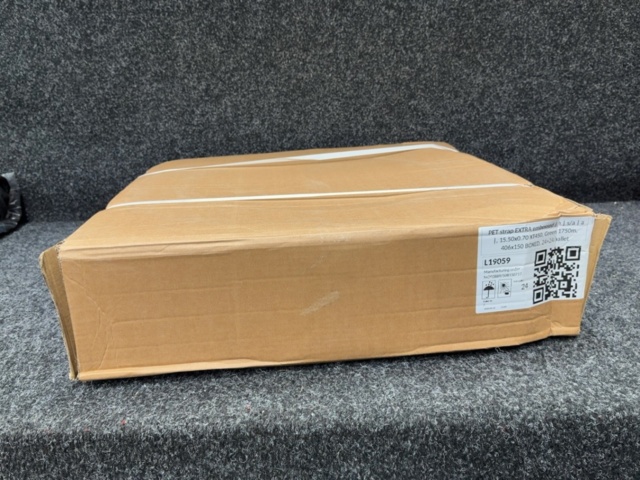 1605904-2 Emballeringsband/PET-band 15,5x0,7 mm, 1750 m, 406 mm