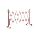1605942-1 Flexibel avspärrning med hjul Röd/vit, max längd: 3600 mm