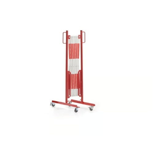 1605942-3 Flexibel avspärrning med hjul Röd/vit, max längd: 3600 mm