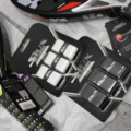 1558767-4 Två padelrack, ryggsäck och grepptejp