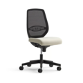 1605916-1 Kontorsstol MARLOW – Svart ryggstöd i mesh, beige sits