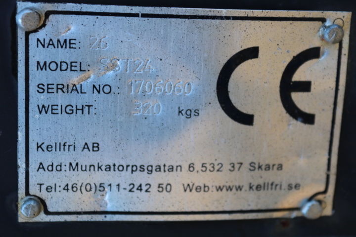 1515343-7 Snöskopa/Jordskopa Kellfri SST24. Trimafäste.