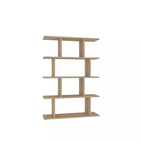 1602466-1 2 st Bokhyllor Harmon Ek Spånskiva 90x25x127,4 cm