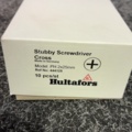 1607528-6 10 st Stubby Phillips skruvmejsel PH 2 x 25