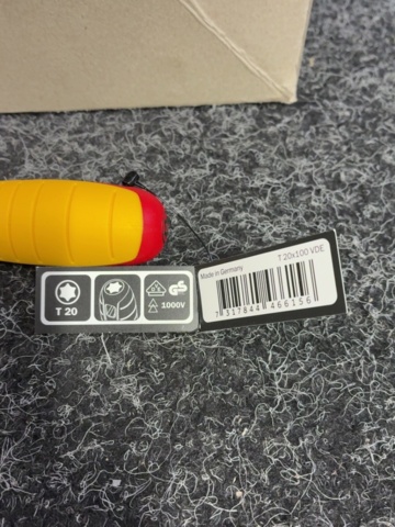 1607542-4 10 pcs VDE Torx® screwdriver T 20 x 100 VDE