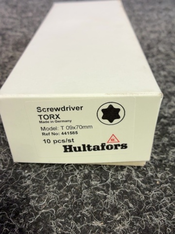 1607560-7 10 pcs Torx® screwdriver Hultafors T 09 x 70