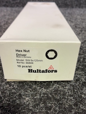 1607617-7 10 pcs Socket screwdrivers Hultafors SW 8.0 x 125