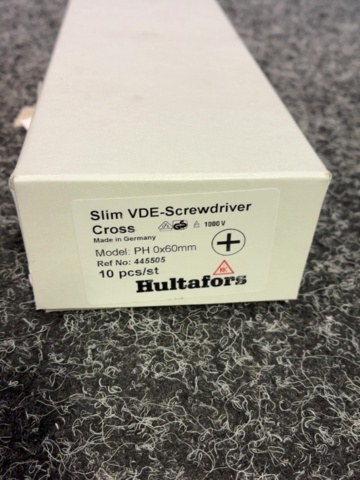 1607695-7 10 st VDE Phillips skruvmejsel PH 0 x 60 VDE