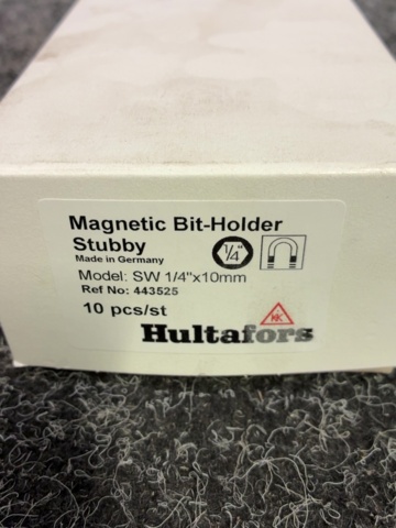 1607818-6 10 st Stubby bitsskruvmejslar SW 1/4" x 10
