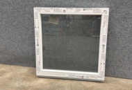 1604881 Fast fönster PVC 8x8, vit