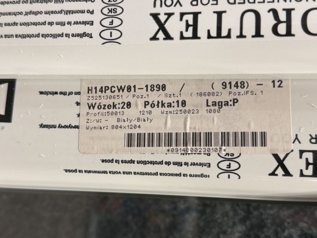 1604883-7 Vridfönster PVC 9x13, vit
