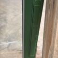 1608534-8 Fast fönster 3-glas trä/alu 20x21, ljusgrå utsida, grön insida