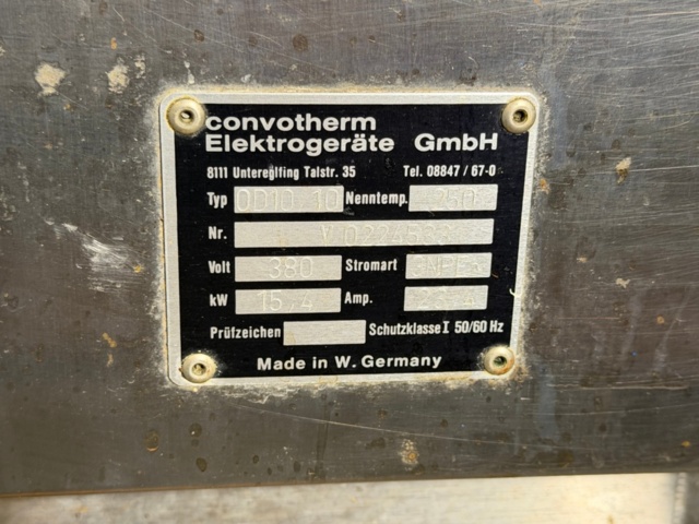 1566736-6 Ugn med stativ – Convotherm OD10 10