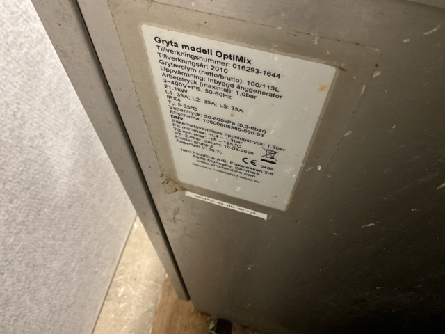 1473865-19 Koklinje med 3 grytor - Jöni Optimix  100- 150L