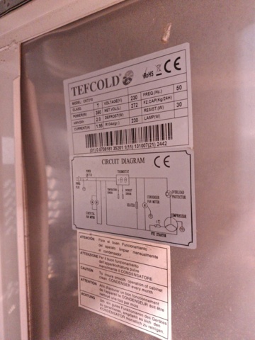 1528399-5 Kylbänk Tefcold CK7210