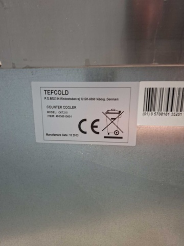 1528399-23 Kylbänk Tefcold CK7210