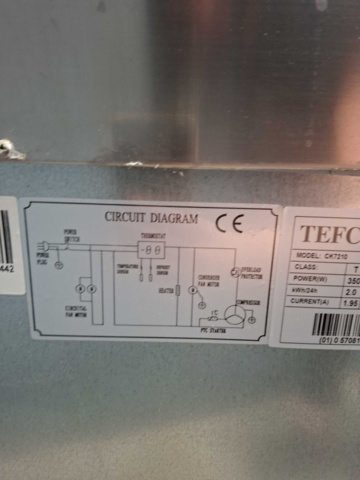 1528399-25 Kylbänk Tefcold CK7210