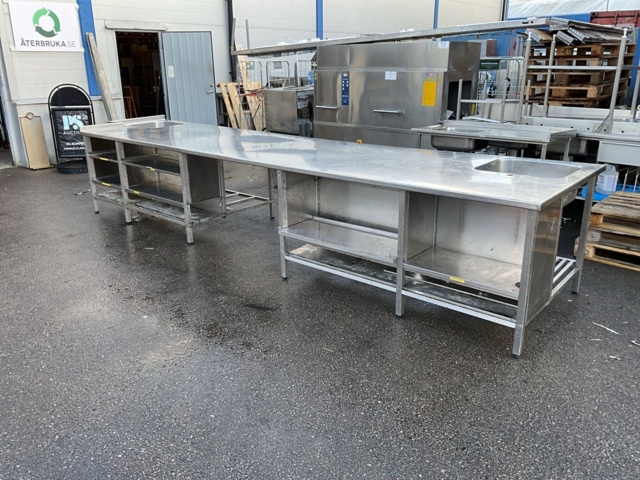 1473877-3 Större Rostfri arbetsbänk