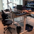 1548410-2 IT room with various equipment, components and furniture