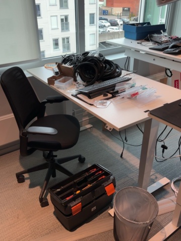 1548410-11 IT room with various equipment, components and furniture