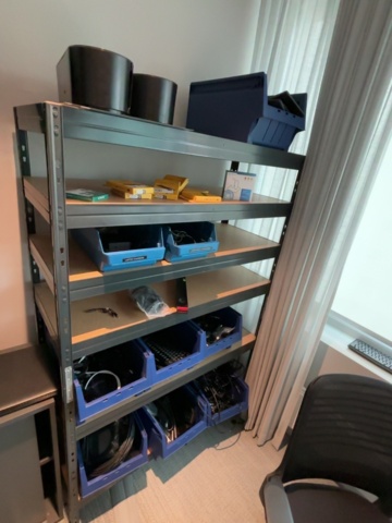 1548410-14 IT room with various equipment, components and furniture