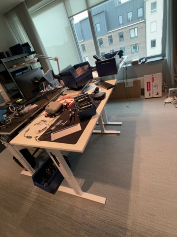 1548410-53 IT room with various equipment, components and furniture