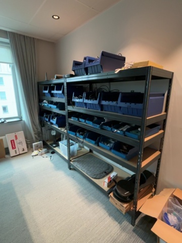 1548410-74 IT room with various equipment, components and furniture