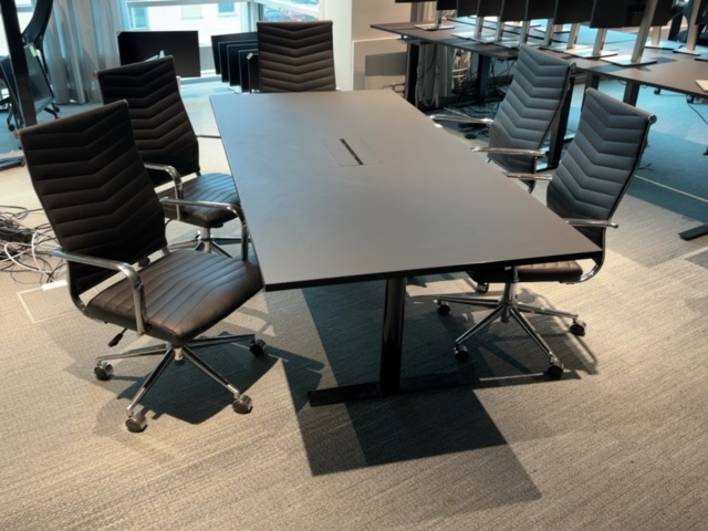 1548411-3 Meeting group - table & 6x armchairs