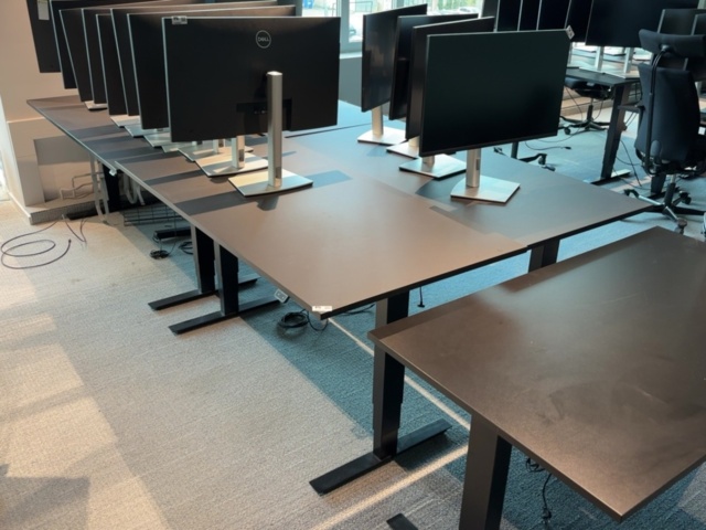 1548414-1 Height-adjustable desks (160x80) x4 units - Swedstyle