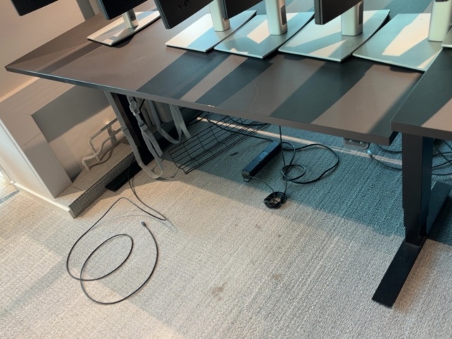 1548414-5 Height-adjustable desks (160x80) x4 units - Swedstyle