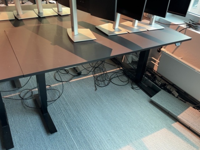 1548414-7 Height-adjustable desks (160x80) x4 units - Swedstyle