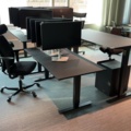 1548415-2 Office furniture for four workplaces
