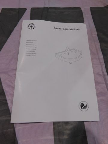 311056-6 Gustavsberg sink in porcelain. New!