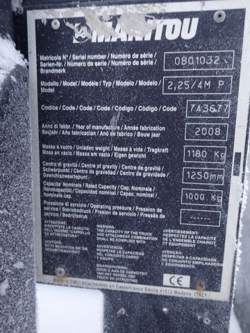 312093-71 Pallet Trucks Manitou MRT 1850 Turbo