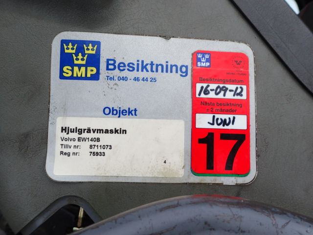 338868-77 Volvo EW140 Hjulgrävare