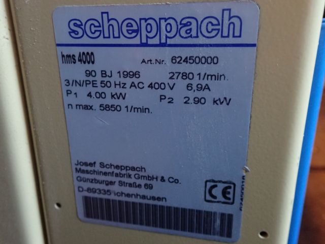 353333-6 Plan & jointer Scheppach HMS 4000