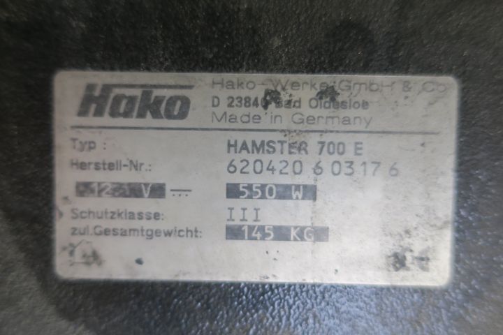 362027-7 Batteridriven Sopmaskin Hako Hamster 700 E
