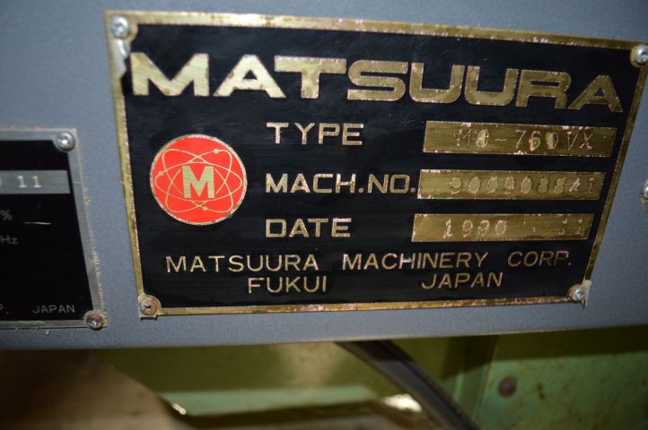 364421--39 CNC Vartical Machining Center: Matsuura MC-760 VX System