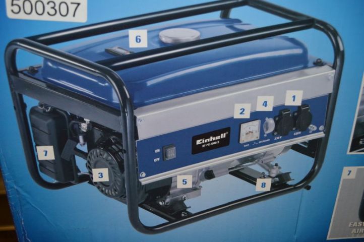 364733-3 Power Generator. Einhell BT-PG 2000/3 Blue. Unused. Shipping may be arranged