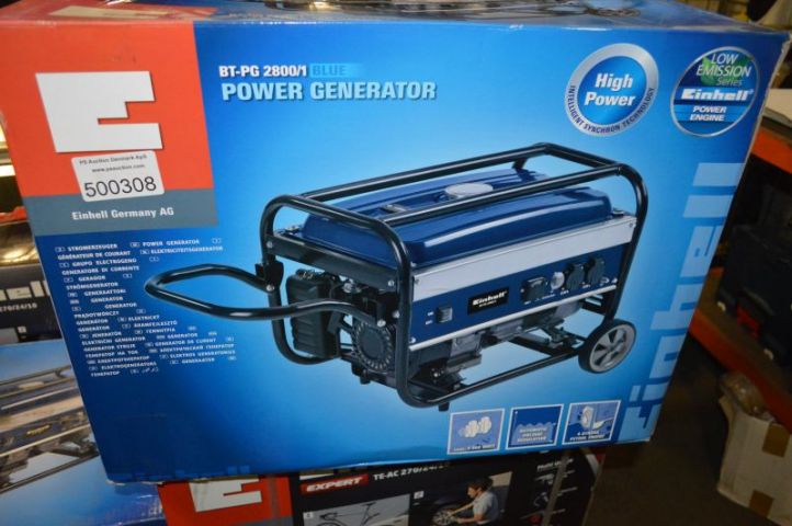 364734-2 Power Generator. Einhell BT-PG 2800/1 Blue. Unused. Shipping may be arranged